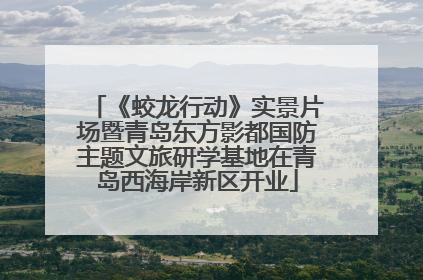 《蛟龙行动》实景片场暨青岛东方影都国防主题文旅研学基地在青岛西海岸新区开业