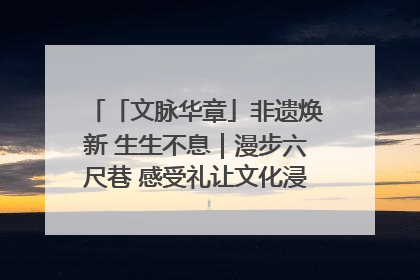 「文脉华章」非遗焕新 生生不息｜漫步六尺巷 感受礼让文化浸润的“巷”往生活