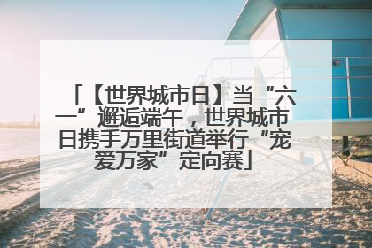 【世界城市日】当“六一”邂逅端午，世界城市日携手万里街道举行“宠爱万家”定向赛