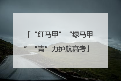 “红马甲”“绿马甲”“青”力护航高考