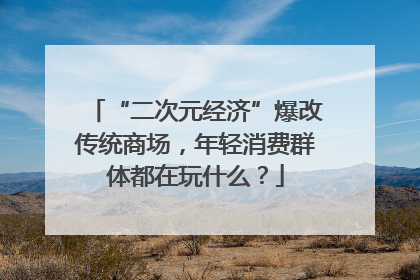 “二次元经济”爆改传统商场，年轻消费群体都在玩什么？