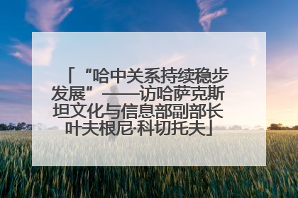 “哈中关系持续稳步发展”——访哈萨克斯坦文化与信息部副部长叶夫根尼·科切托夫