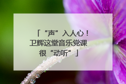“声”入人心！卫辉这堂音乐党课很“动听”