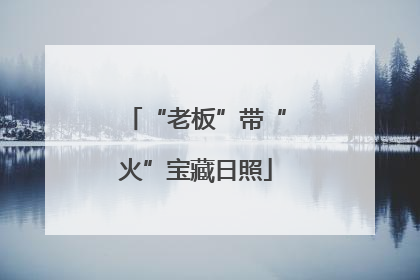“老板”带“火”宝藏日照