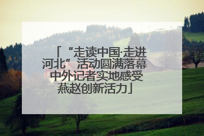 “走读中国·走进河北”活动圆满落幕 中外记者实地感受燕赵创新活力