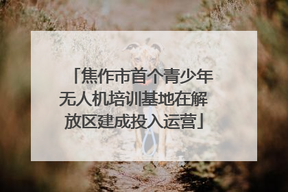 焦作市首个青少年无人机培训基地在解放区建成投入运营
