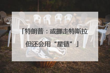 特朗普：或挪走特斯拉 但还会用“星链”