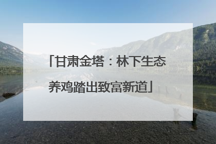甘肃金塔：林下生态养鸡踏出致富新道