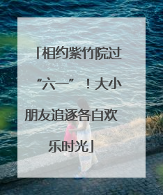 相约紫竹院过“六一”！大小朋友追逐各自欢乐时光