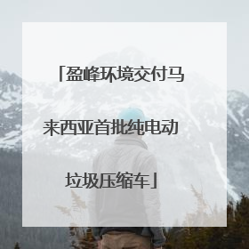 盈峰环境交付马来西亚首批纯电动垃圾压缩车