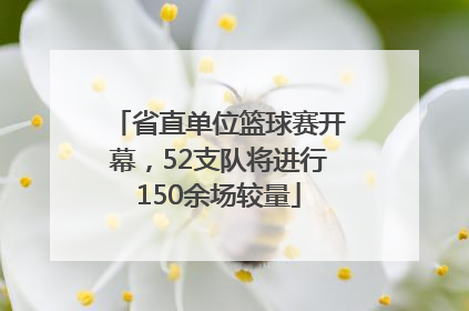 省直单位篮球赛开幕，52支队将进行150余场较量