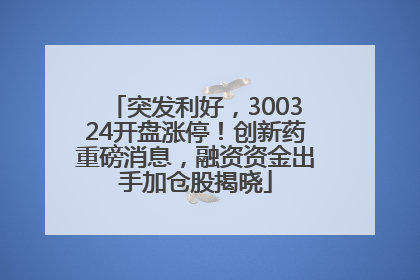突发利好，300324开盘涨停！创新药重磅消息，融资资金出手加仓股揭晓