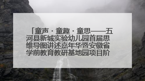 童声・童趣・童思——五河县新城实验幼儿园首届思维导图讲述嘉年华暨安徽省学前教育教研基地园项目阶段性成果展示活动