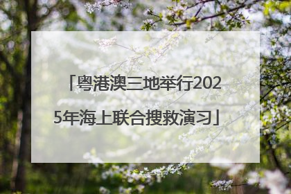 粤港澳三地举行2025年海上联合搜救演习