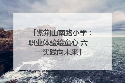 紫荆山南路小学：职业体验绘童心 六一实践向未来