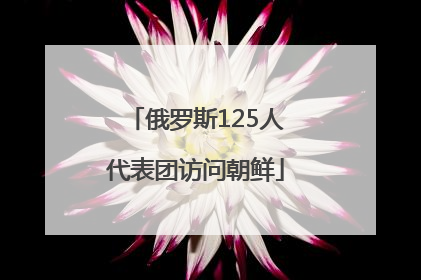 俄罗斯125人代表团访问朝鲜