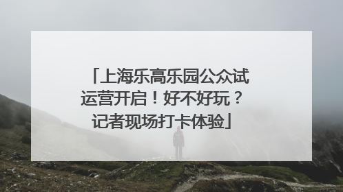 上海乐高乐园公众试运营开启！好不好玩？记者现场打卡体验