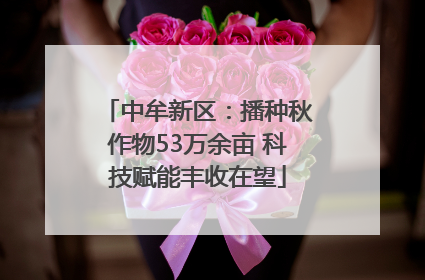 中牟新区：播种秋作物53万余亩 科技赋能丰收在望