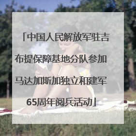 中国人民解放军驻吉布提保障基地分队参加马达加斯加独立和建军65周年阅兵活动
