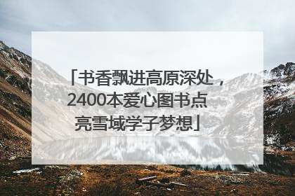 书香飘进高原深处，2400本爱心图书点亮雪域学子梦想