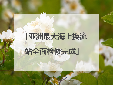 亚洲最大海上换流站全面检修完成