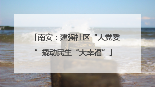 南安：建强社区“大党委”撬动民生“大幸福”