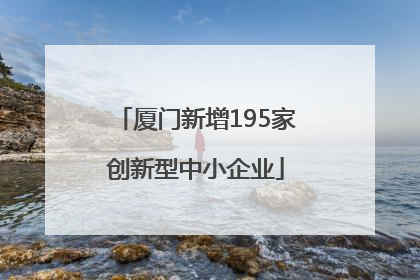 厦门新增195家创新型中小企业
