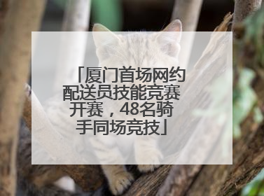 厦门首场网约配送员技能竞赛开赛，48名骑手同场竞技