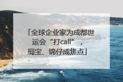 全球企业家为成都世运会“打call”，蜀宝、锦仔成焦点