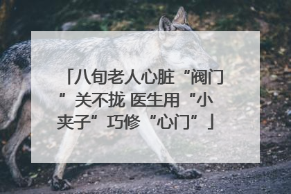八旬老人心脏“阀门”关不拢 医生用“小夹子”巧修“心门”