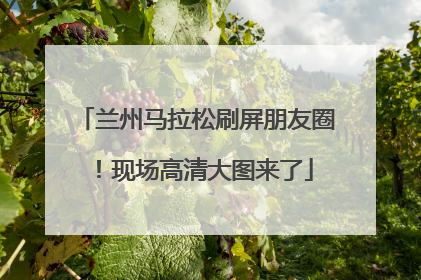 兰州马拉松刷屏朋友圈！现场高清大图来了
