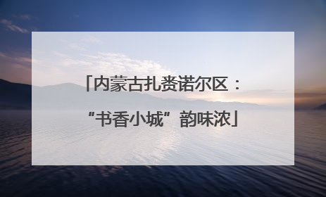 内蒙古扎赉诺尔区：“书香小城”韵味浓