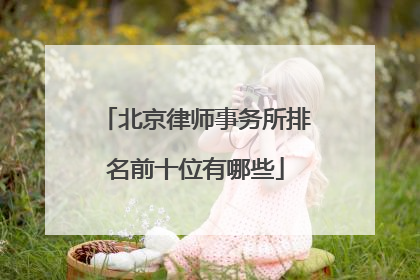 北京律师事务所排名前十位有哪些