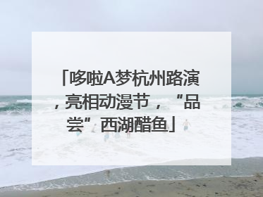 哆啦A梦杭州路演，亮相动漫节，“品尝”西湖醋鱼