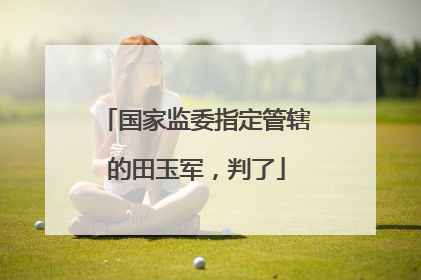 国家监委指定管辖的田玉军，判了
