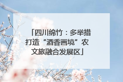 四川绵竹：多举措打造“酒香画境”农文旅融合发展区
