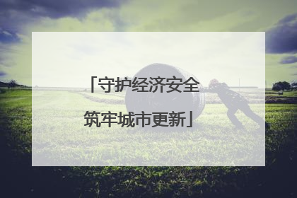 守护经济安全 筑牢城市更新