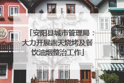 安阳县城市管理局：大力开展露天烧烤及餐饮油烟整治工作