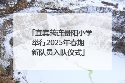 宜宾筠连景阳小学举行2025年春期新队员入队仪式