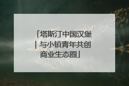 塔斯汀中国汉堡｜与小镇青年共创商业生态圈