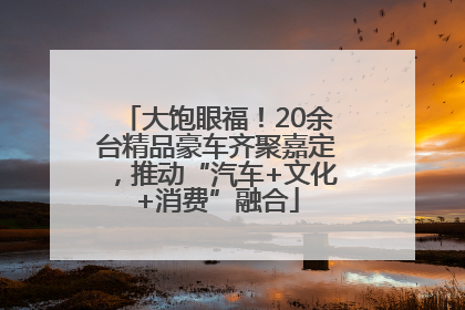 大饱眼福！20余台精品豪车齐聚嘉定，推动“汽车+文化+消费”融合