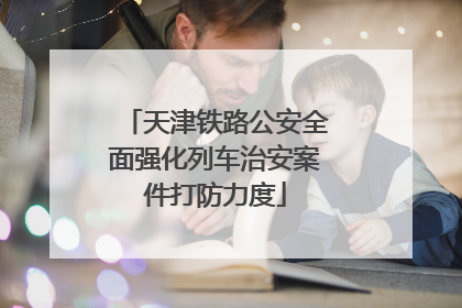 天津铁路公安全面强化列车治安案件打防力度