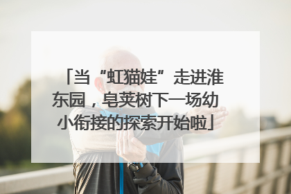当“虹猫娃”走进淮东园，皂荚树下一场幼小衔接的探索开始啦