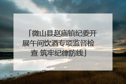 微山县赵庙镇纪委开展午间饮酒专项监督检查 筑牢纪律防线