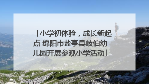 小学初体验，成长新起点 绵阳市盐亭县岐伯幼儿园开展参观小学活动