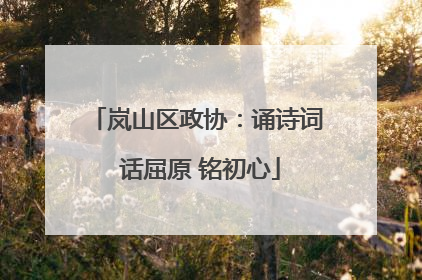 岚山区政协：诵诗词 话屈原 铭初心