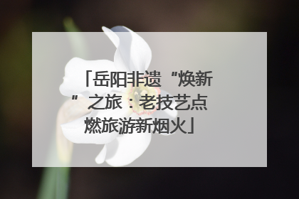 岳阳非遗“焕新”之旅：老技艺点燃旅游新烟火