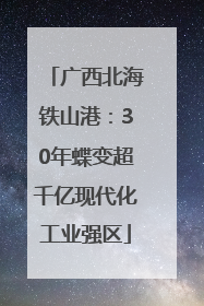 广西北海铁山港：30年蝶变超千亿现代化工业强区