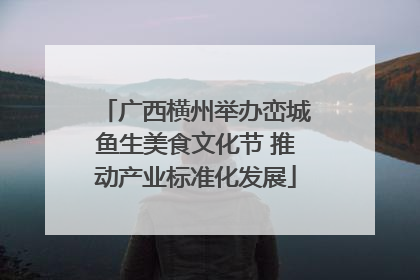 广西横州举办峦城鱼生美食文化节 推动产业标准化发展