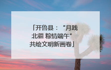 开鲁县：“月践北疆 粽情端午”共绘文明新画卷